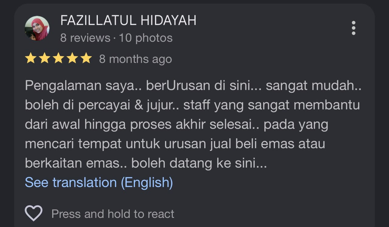 Gambar testimoni pelanggan 2